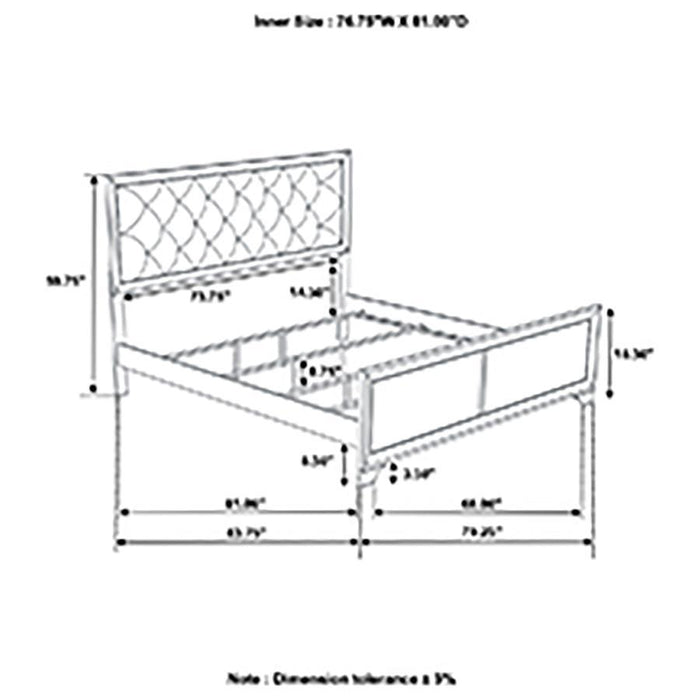 Salford - Panel Bed Unique Piece Furniture