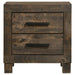 Woodmont - 2-Drawer NightStand - Rustic Golden Brown Unique Piece Furniture
