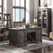 Sutton Place - Executive Desk - Weathered Charcoal Unique Piece Furniture
