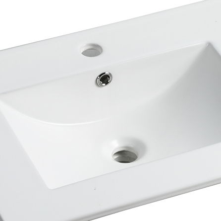 24" Ceramic Sink - Gloss White