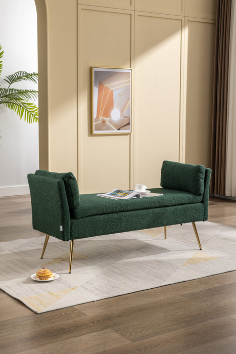 Coolmore Living Room Benc Height / End Of Bed Bench - Emerald