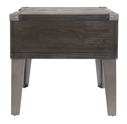 Todoe - Dark Gray - Rectangular End Table Unique Piece Furniture