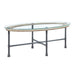 Brantley - Coffee Table - Clear Glass & Sandy Gray Finish Unique Piece Furniture