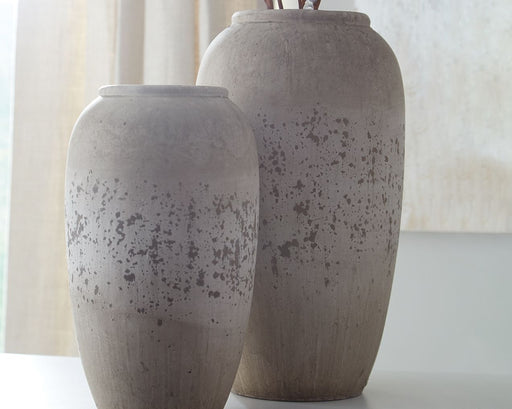 Dimitra - Brown / Cream - Vase Set (Set of 2) Unique Piece Furniture