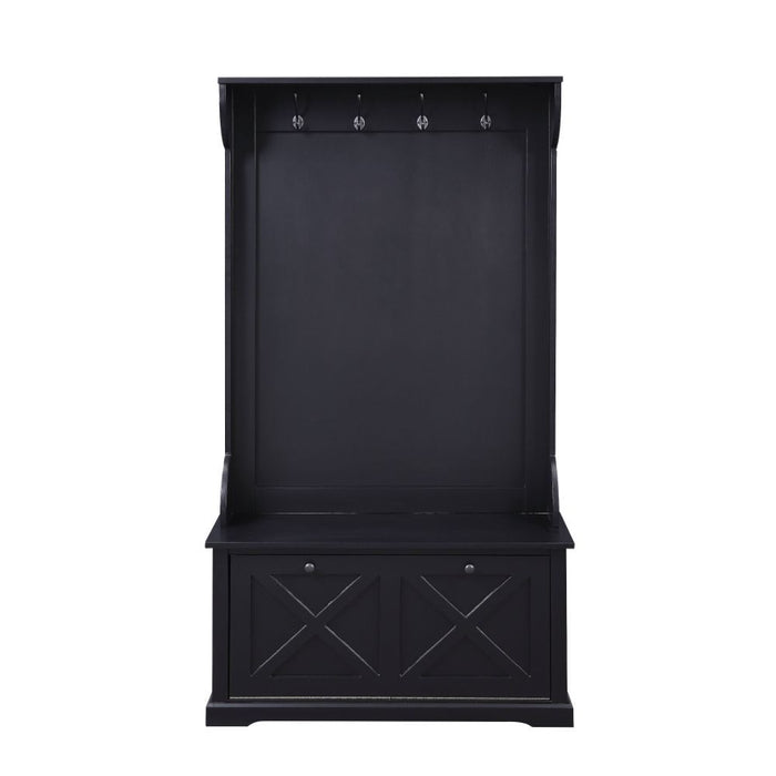 Leona - Hall Tree - Black Unique Piece Furniture