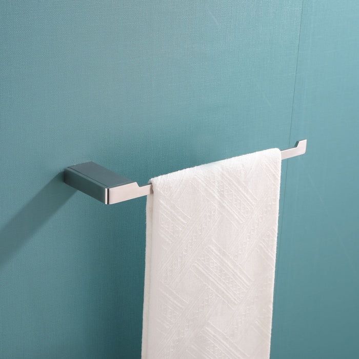 4 Piece Stainless Steel Bathroom Towel Rack Set Wall Mount - Brushed Nickel
