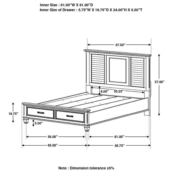 Franco - Storage Bed Unique Piece Furniture