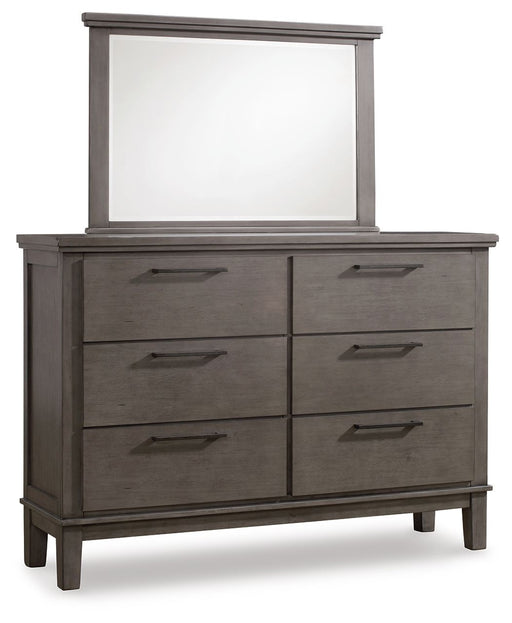 Hallanden - Gray - Dresser, Mirror Unique Piece Furniture