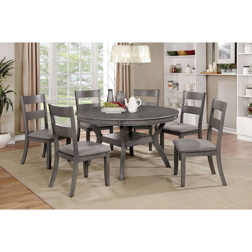 Juniper - Round Table - Gray Unique Piece Furniture