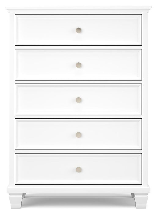 Fortman - Five Drawer Chest - White