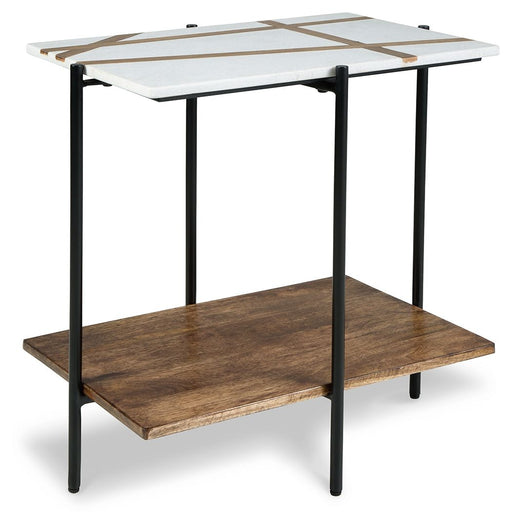 Braxmore - White / Light Brown - Accent Table Unique Piece Furniture