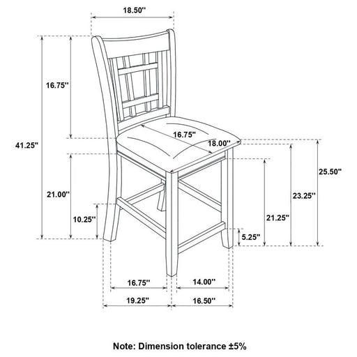 Lavon - Lattice Back Counter Stools (Set of 2) - Tan And Espresso Unique Piece Furniture