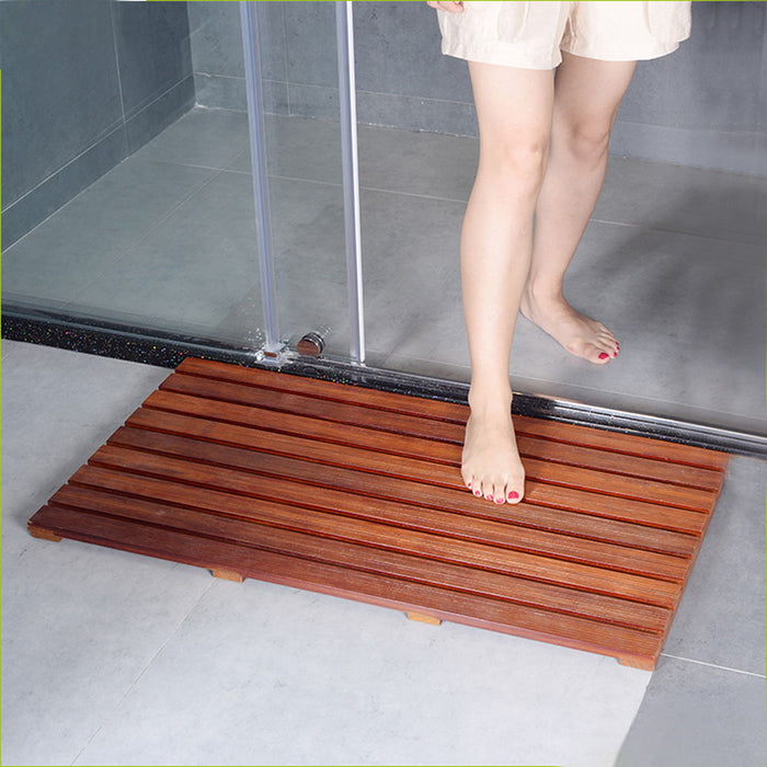 Teak Wood Bathroom Anti - Slip Mat