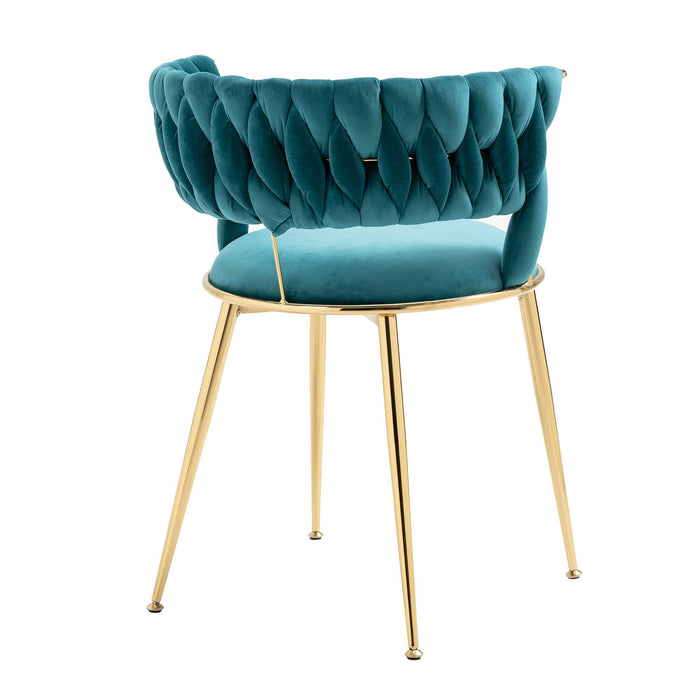 Coolmore Leisure Dining Chairs With (Set of 2) - Teal