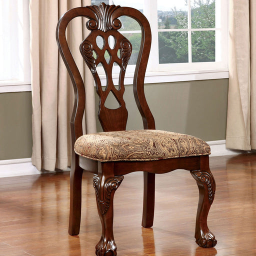 Elana - Side Chair (Set of 2) - Brown Cherry / Brown Unique Piece Furniture