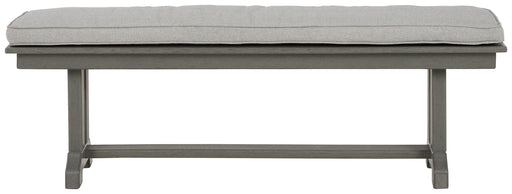 Visola - Gray - Bench With Cushion Unique Piece Furniture