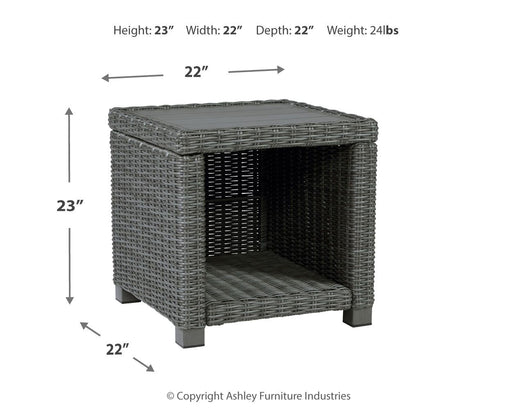Elite Park - Gray - Square End Table Unique Piece Furniture