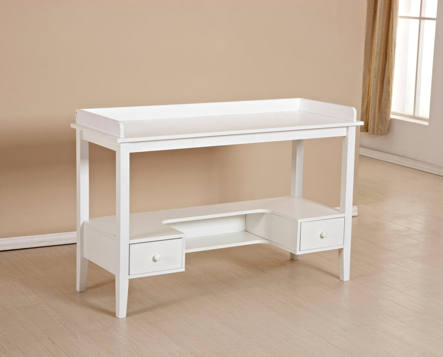 White 46 Home Office Desk Computer Desk Study Desk Writing Table Workstation With 2 Drawers