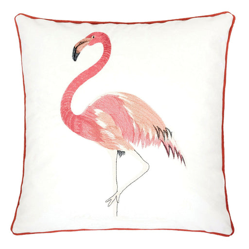 Lina - Pillow (Set of 2) - Ivory / Pink Fabric Unique Piece Furniture