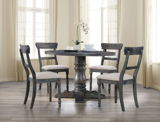 Leventis - Dining Table - Weathered Gray Unique Piece Furniture