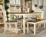 Whitesburg - Brown / Cottage White - Large Dining Room Bench Unique Piece Furniture