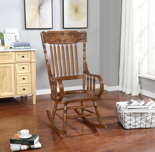 Sara - Back Rocking Chair - WArm - Brown Unique Piece Furniture