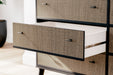 Charlang - Black / Gray - Six Drawer Dresser Unique Piece Furniture