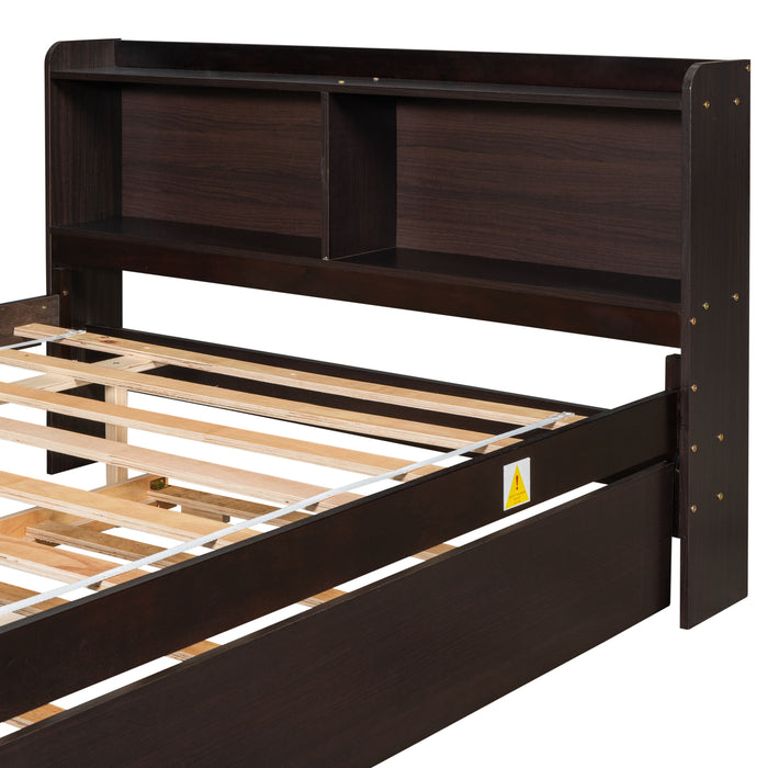 Full Bed With Trundle - Espresso