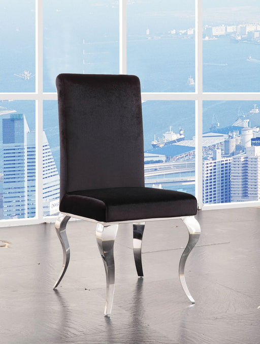 Fabiola - Side Chair (Set of 2) - Fabric & Stainless Steel Unique Piece Furniture