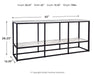 Donnesta - Gray / Black - Extra Large TV Stand Unique Piece Furniture