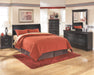 Huey - Black - Queen Sleigh Headboard Unique Piece Furniture