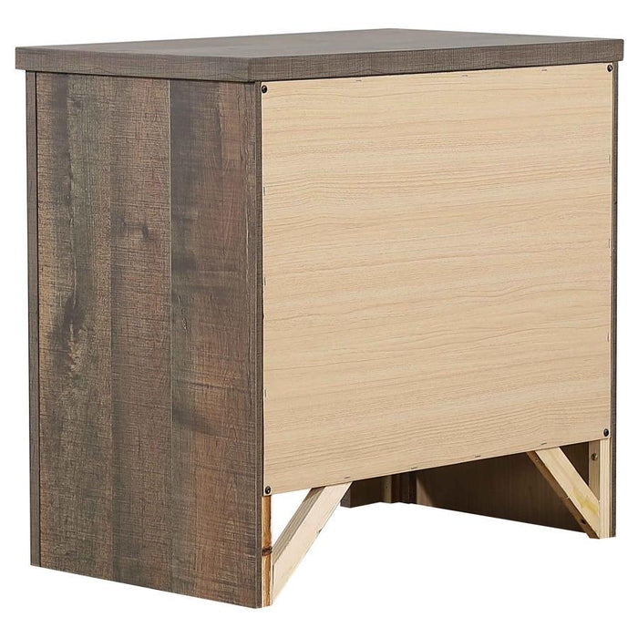 Frederick - 2-Drawer Nightstand - Weathered Oak Unique Piece Furniture