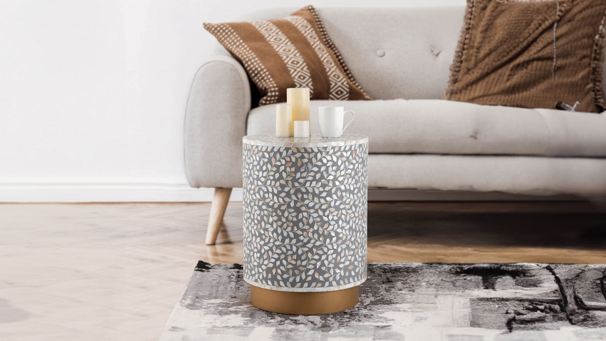Luxe End Table Gray