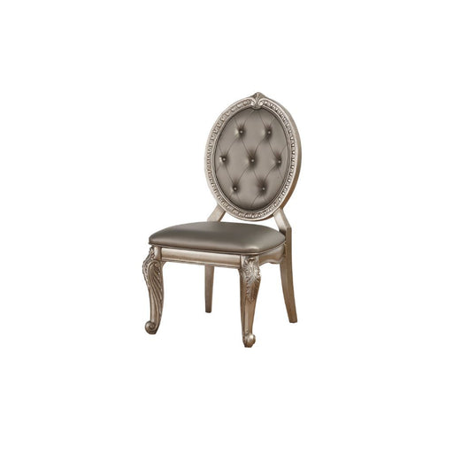 Northville - Side Chair (Set of 2) - PU & Antique Silver Unique Piece Furniture