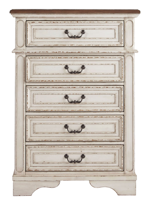 Realyn - Chipped White - Chest Unique Piece Furniture