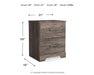 Ralinksi - Gray - Two Drawer Night Stand Unique Piece Furniture