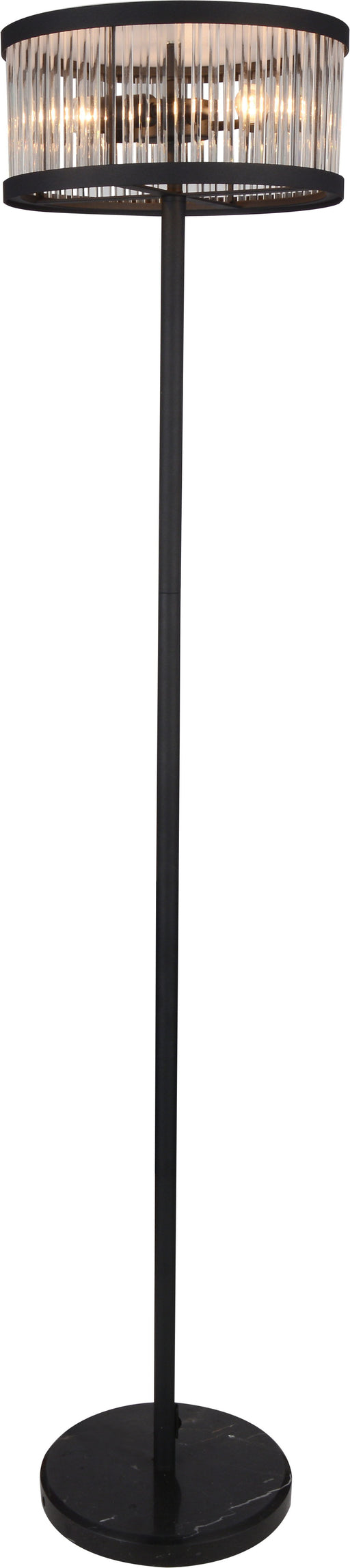 Aven - Floor Lamp - Black Satin Unique Piece Furniture