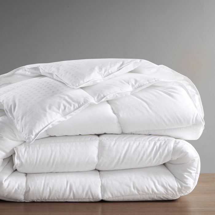 Dobby Cotton Down Alternative Comforter, White