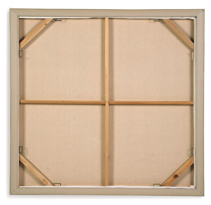 Weatheridge - Grey / Gold - Wall Art Unique Piece Furniture