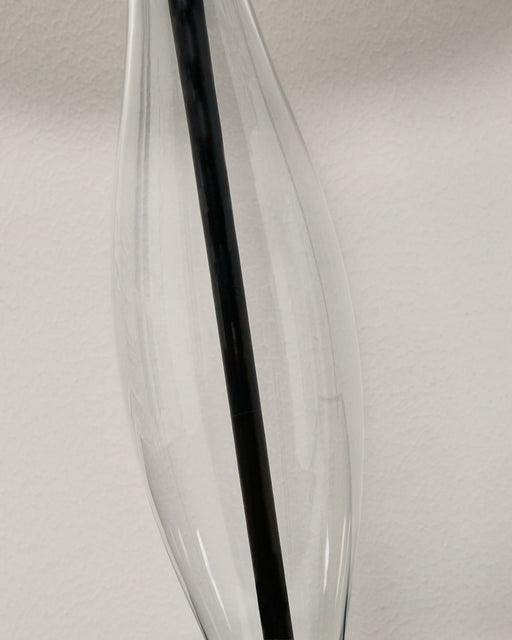 Travisburg - Clear / Black - Glass Table Lamp (Set of 2) Unique Piece Furniture