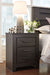 Brinxton - Charcoal - Two Drawer Night Stand Unique Piece Furniture