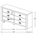 Frederick - 6-Drawer Dresser - Weathered Oak Unique Piece Furniture