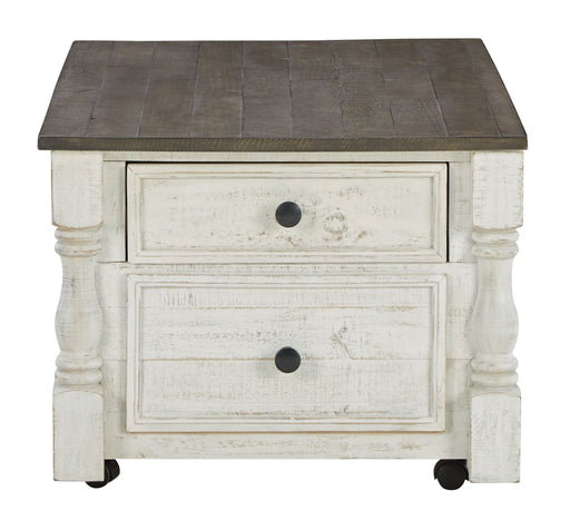 Havalance - White / Gray - Lift Top Cocktail Table With Storage Drawers Unique Piece Furniture