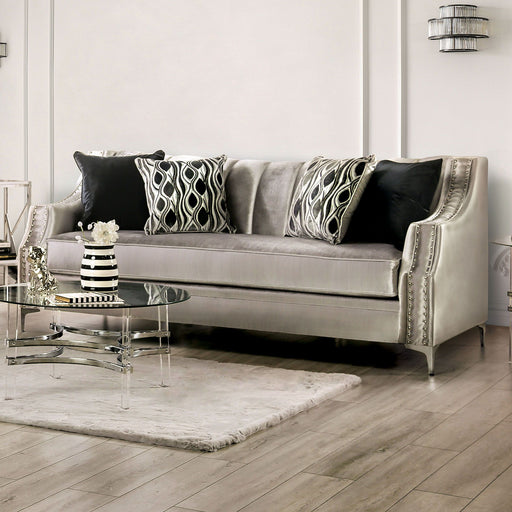 Elicia - Sofa - Silver / Black Unique Piece Furniture