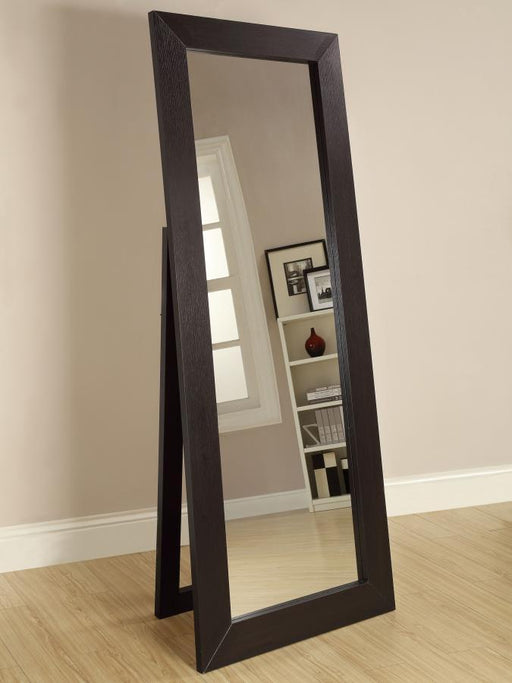 Toga - Rectangular Floor Mirror - Cappuccino Unique Piece Furniture