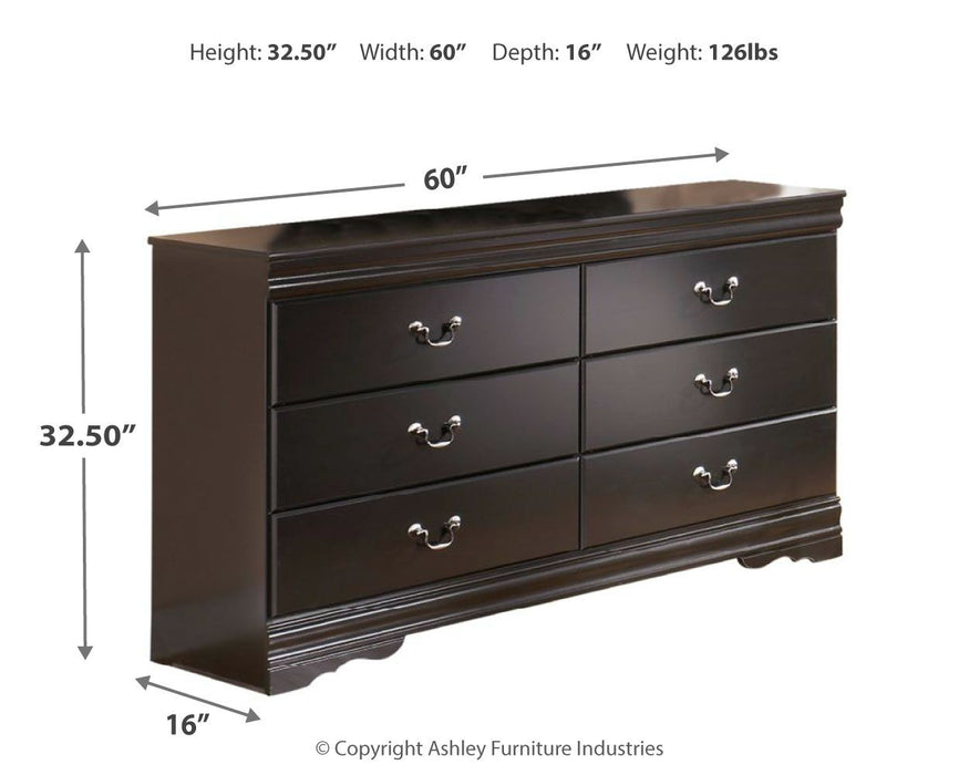 Huey Vineyard - Black - Dresser, Mirror Unique Piece Furniture
