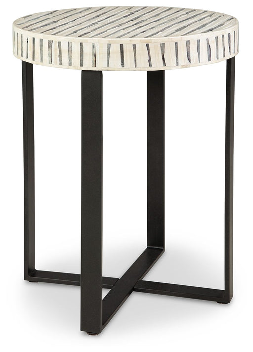 Crewridge - Black / Cream - Accent Table Unique Piece Furniture