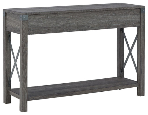 Freedan - Grayish Brown - Console Sofa Table Unique Piece Furniture