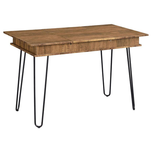 Sheeran - Writing Desk With 4 Hidden Storages - Rustic Amber Unique Piece Furniture