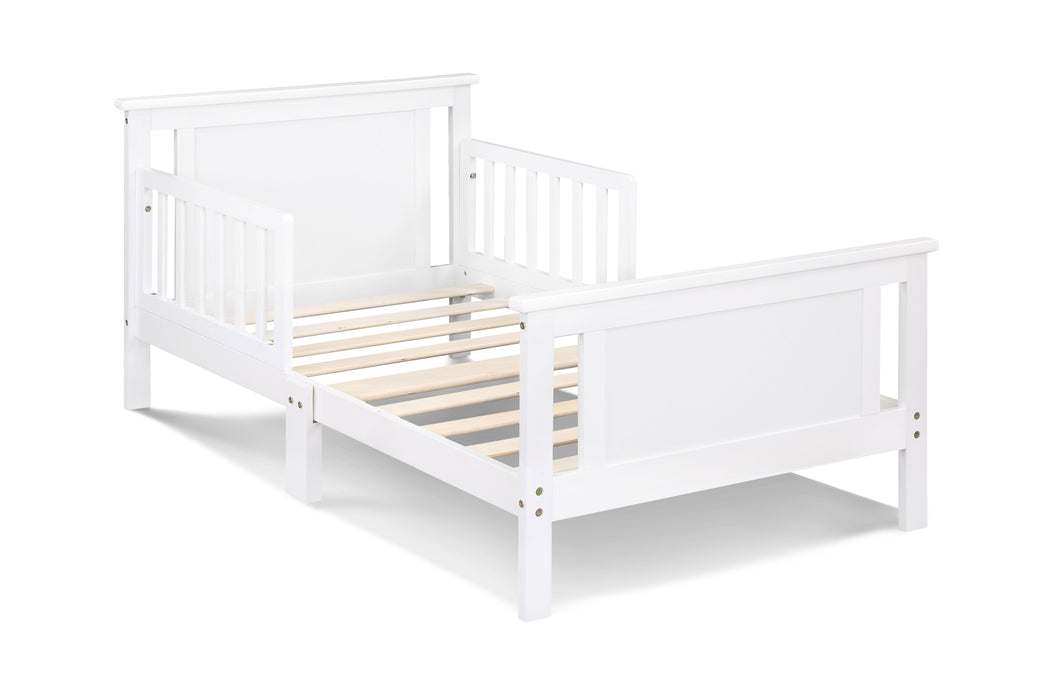 Connelly Reversible Panel Toddler Bed White / Rockport Gray